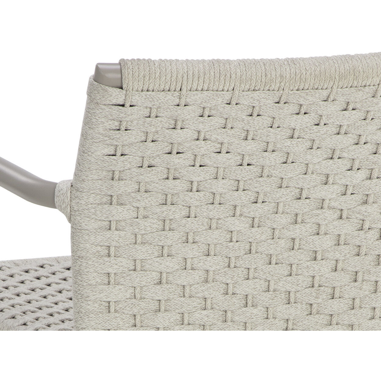 Casella Greige / Cream Outdoor Stackable Dining Armchair, Set Of 2